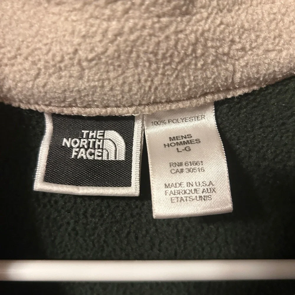 The North Face Fleece Vest Mens Large Green Vintage Made in USA Gorpcore Sherpa